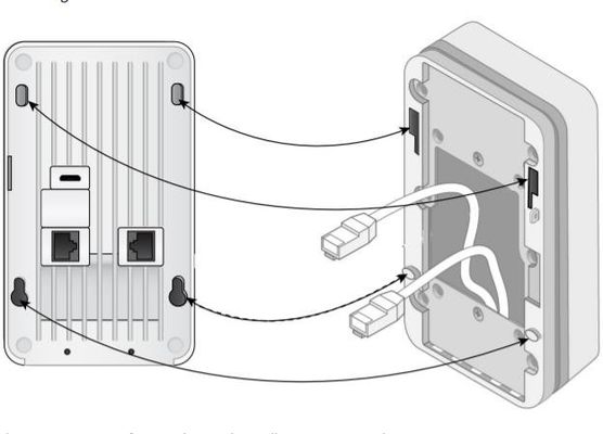 Points d'accès sans fil d'Aruba de réseaux d'AP 303H (RW) avec les antennes internes