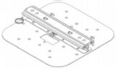 Bâti sans fil AP-MNT-MP10-E de plafond de points d'accès de R1C72A Aruba