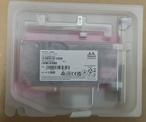 Carte d'adaptateur connectx-5 EDR haute vitesse pour réseautage de 100 Go/s MCX555A-Ecat