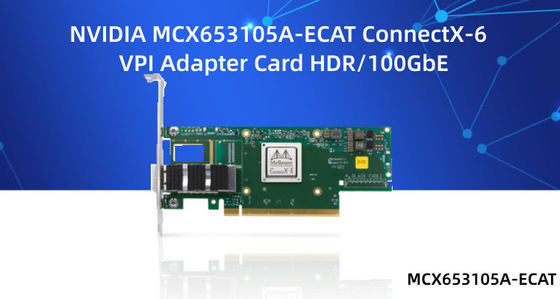 carte réseau MCX653105A-ECAT-SP MCX653106A-ECAT de 10gb Mellanox
