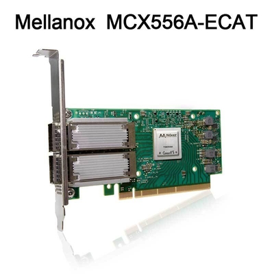 ConnectX-5 VPI Adaptateur Carte réseau Mellanox EDR IB 100GbE à double port QSFP28 PCIe3.0 MCX556A-ECAT