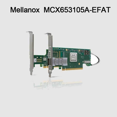 adaptateur de la carte réseau ConnectX-6 VPI de 100g MCX653105A-EFAT Mellanox pour le serveur