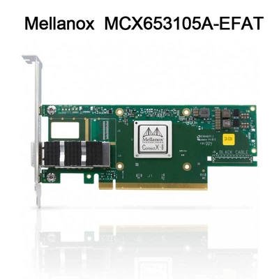 adaptateur de la carte réseau ConnectX-6 VPI de 100g MCX653105A-EFAT Mellanox pour le serveur