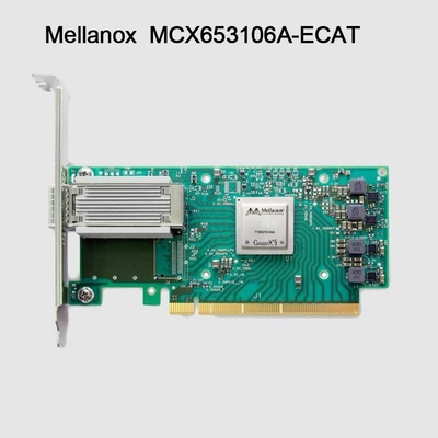 100 g HDR Infiniband Mellanox 100 g Nic Interface réseau QSFP56 MCX653106A-ECAT