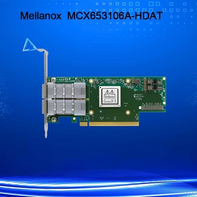 Carte réseau Mellanox ConnectX-6 MCX653106A-HDAT VPI, adaptateur InfiniBand et Ethernet 200 Gb/s