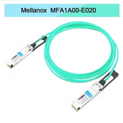 Nvidia Mfa1a00-Xxxx 100GB/S Qsfp28 Mmf câble optique actif Mfa1a00-E020 câble à fibre active Ib EDR 100GB/S