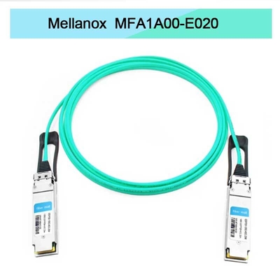 Nvidia Mfa1a00-Xxxx 100GB/S Qsfp28 Mmf câble optique actif Mfa1a00-E020 câble à fibre active Ib EDR 100GB/S