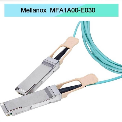 Câble AOC QSFP Mellanox MFA1A00-E030 IB EDR jusqu'à 100Gb/s basé sur VCSEL