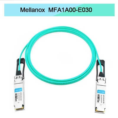 Câble AOC QSFP Mellanox MFA1A00-E030 IB EDR jusqu'à 100Gb/s basé sur VCSEL
