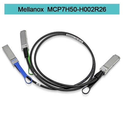 Câble 200Gb/S de MCP7H50-H002R26 Mellanox Infiniband à 2x100Gb/S 2.0m