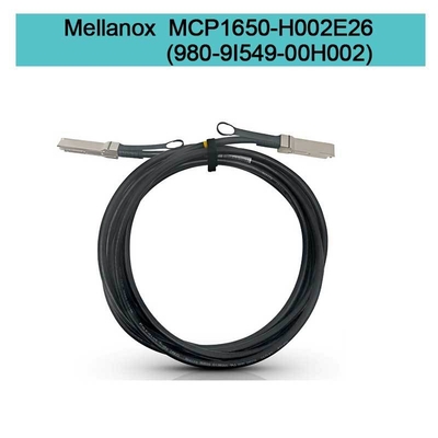 MCP1650-H002E26(980-9I549-00H002) Cable Mellanox Dac en cuivre passif Ib HDR Jusqu'à 200 Go/S Qsfp56 2M