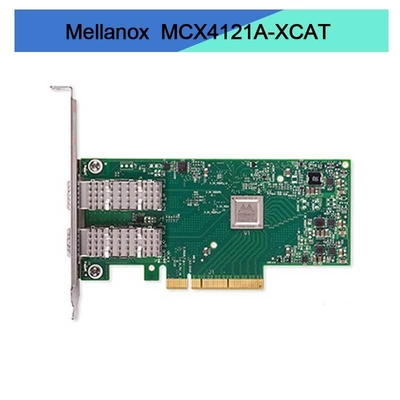 Carte réseau 10GbE SFP28 à double accès PCIe3.0 X8 d'en Mellanox de MCX4121A-XCAT ConnectX-4 Lx