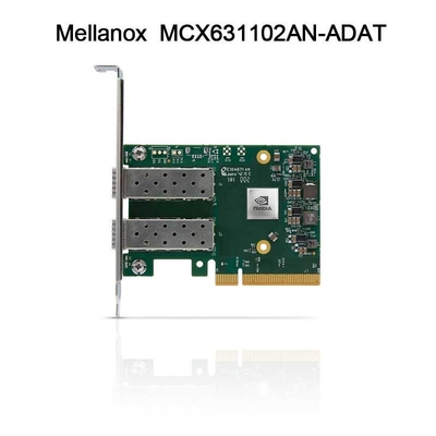 25GB Nic Mellanox Network Card MCX631102AN-ADAT SFP28 à double accès PCIE 4,0 X8