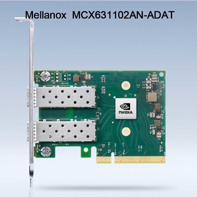 25GB Nic Mellanox Network Card MCX631102AN-ADAT SFP28 à double accès PCIE 4,0 X8