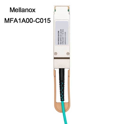 câble Ethernet MFA1A00-C015 15m de 100GbE QSFP LSZH Mellanox AOC