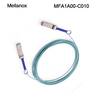 câble à fibres optiques actif AOC MFA1A00-C010 10m de 100GbE LSZH Mellanox QSFP28