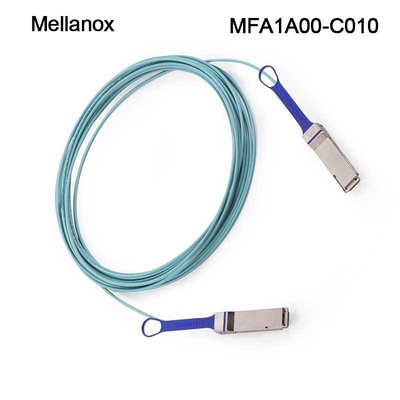 câble à fibres optiques actif AOC MFA1A00-C010 10m de 100GbE LSZH Mellanox QSFP28