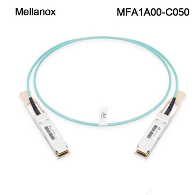 Câble optique actif AOC Mellanox QSFP LSZH MFA1A00-C050 100GbE 50m neuf et original