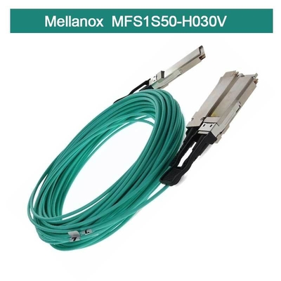 Infiniband Mellanox AOC MFS1S50-H030V VPI HDR & ETH 2x100Gb/S 30M QSFP56 nouveau et original