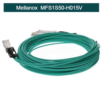 Câble InfiniBand QSFP+ de cuivre actif de MFS1S50-H015V Mellanox Aoc au câble équipé de SFP+
