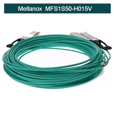 Câble InfiniBand QSFP+ de cuivre actif de MFS1S50-H015V Mellanox Aoc au câble équipé de SFP+
