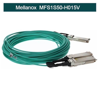 Câble InfiniBand QSFP+ de cuivre actif de MFS1S50-H015V Mellanox Aoc au câble équipé de SFP+