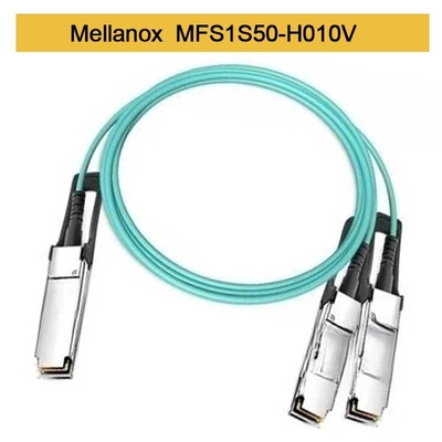MFS1S50-H010V 200GbE au câble optique actif InfiniBand de la fibre 2x100GbE câble le câble de Mellanox AOC