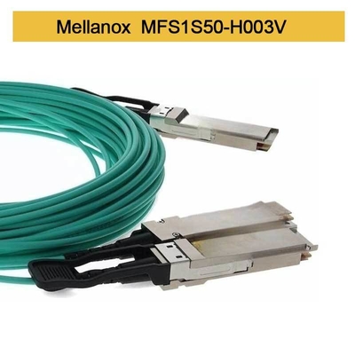 MFS1S50-H003V Câble AOC 200GbE vers 2x100GbE QSFP56 vers 2xQSFP56 MMF Mellanox Câble AOC