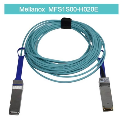 Le câble Mellanox AOC à faible latence MFS1S00-H020E Splitter Cable Ethernet 200GbE à 2x100GbE 20m
