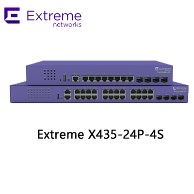 Commutateur AVB Extreme Networks X435 24P X435 4S 68 Gbit/s 50,6 Mpps neuf et original