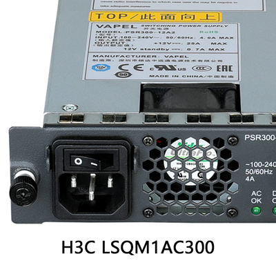 H3c Lsqm1AC300 Commutateur modulaire du réseau principal du noyau du module d'alimentation CA Carton 12.5A