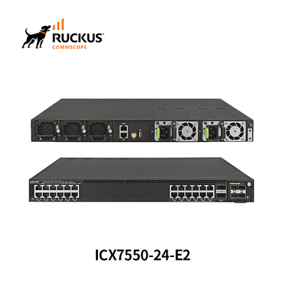 Commutateur Ruckus Icx7550-24-E2 avancé avec 24 ports pour une connectivité transparente