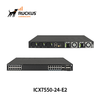 Commutateur Ruckus Icx7550-24-E2 avancé avec 24 ports pour une connectivité transparente