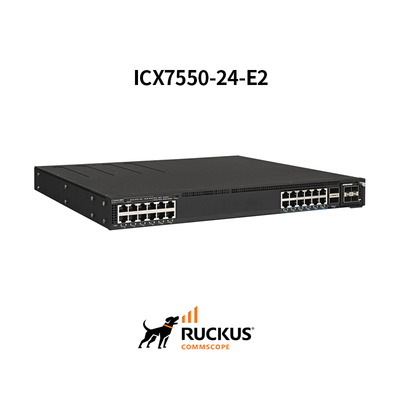 Commutateur Ruckus Icx7550-24-E2 avancé avec 24 ports pour une connectivité transparente