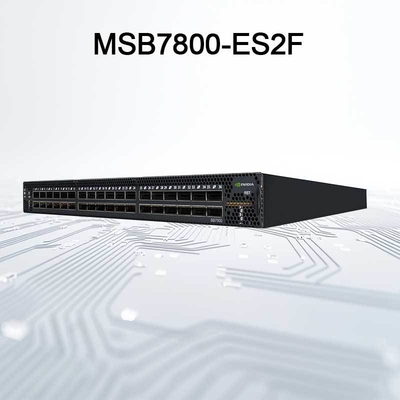 Grande vitesse de commutateur du réseau IB Mellanox 100gb de MSB7800-ES2F au centre de date