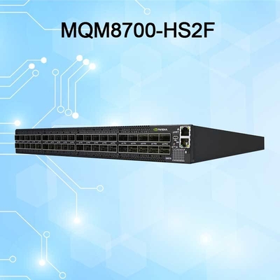 920-9b110-00rh-0m0 Mellanox Mqm8700-HS2r Quantum Hdr Infiniband Switch 40 Ports Qsfp56 Débit de transmission 10/100/1000Mbps