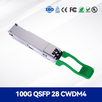 Module émetteur-récepteur optique haut débit 100G QSFP28 CWDM4 2km pour dorsale et métropolitain, accès et agrégation