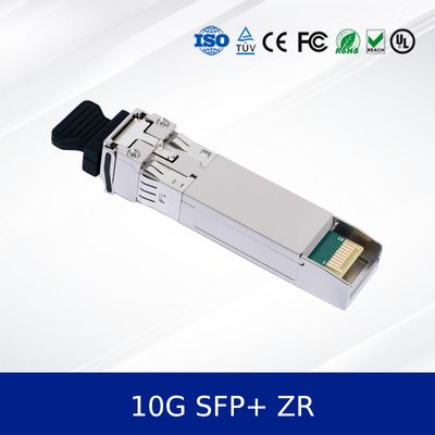 Module d'émetteur-récepteur optique 10G SFP+ ZR Extended Reach, récepteur APD, température industrielle