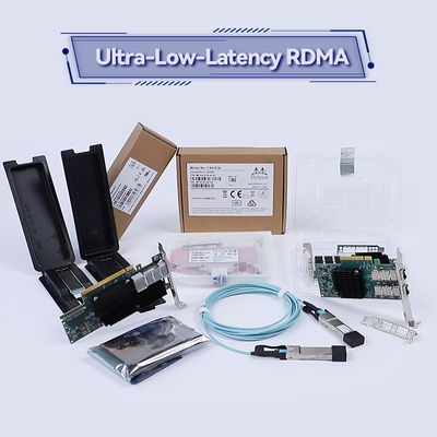 Adaptateur de la carte réseau ConnectX-6 VPI de MCX653106A-HDAT-SP Mellanox 200gbe