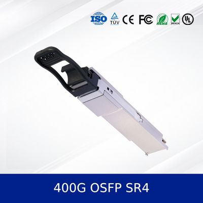Module d'émetteur-récepteur optique 400G OSFP SR4 100m OM4, MPO-12, CMIS 5.0 pour l'éthernet des centres de données
