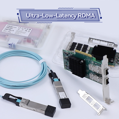 En de câble faite sur commande de la carte MCX512A-ACAT ConnectX-5 de SFP Pcie de carte d'Ethernet de Mellanox 10gb