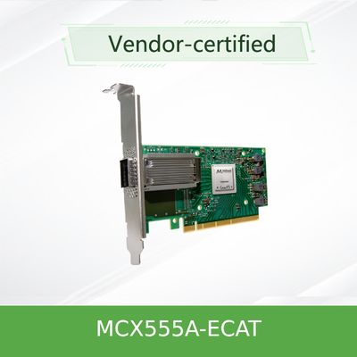 Carte réseau VPI Mellanox 100gbe Nic Adapter Card MCX555A-ECAT ConnectX-5 EDR 100GbE de Mellanox