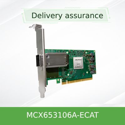 100 g HDR Infiniband Mellanox 100 g Nic Interface réseau QSFP56 MCX653106A-ECAT