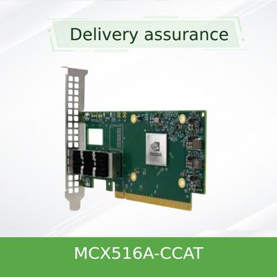 100GbE NIC Mellanox Network Card MCX516A-CCAT QSFP28 à double accès PCIe3.0x16