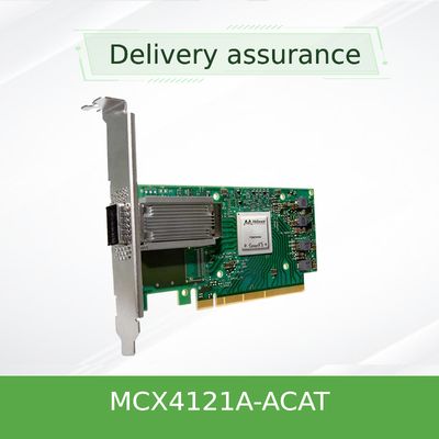 Carte réseau SFP28 à double accès PCIe3.0 X8 MCX4121A-ACAT d'en 25GbE Mellanox de ConnectX-4 Lx
