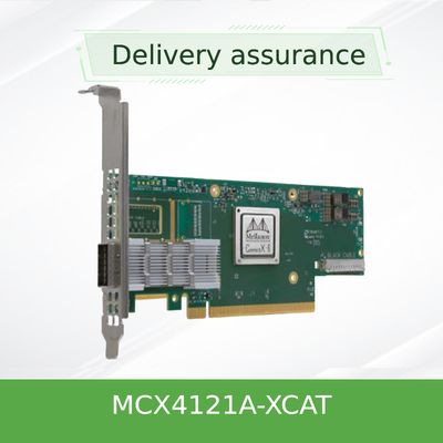 Carte réseau 25Gbps SFP28 QSFP28 de mellanox de MCX4121A-XCAT pour le serveur
