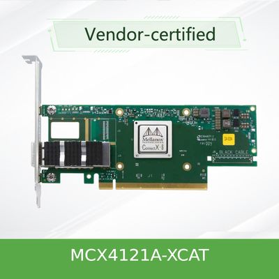 Latence de la carte réseau 25Gb/S SFP28 QSFP28 de MCX4121A-XCAT Mellanox basse flexible