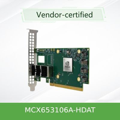 Coffre-fort intelligent à grande vitesse de la carte réseau 200gbe de MCX653106A-HDAT-SP Mellanox