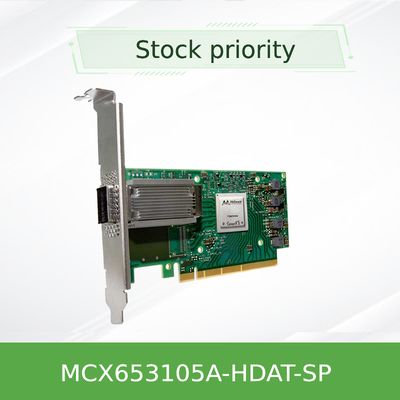 Mellanox ConnectX-6 MCX653105A-HDAT-SP VPI Carte adaptateur InfiniBand et Ethernet simple port HDR 200Gb/s, PCIe 3.0/4.0 x16