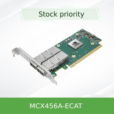 Nouvelle carte d'adaptateur Nvidia MCX456A-Ecat Connectx-4 Infiniband/Ethernet